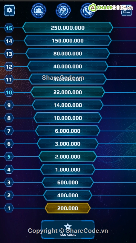 Game,Ai là triệu phú,C#,Unity C#,Đồ án,Bài